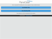 Tablet Screenshot of planetgear.com